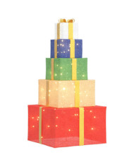 Boîte-cadeau de décoration de Noël 250 LED blanc chaud | Mobilier & Déco