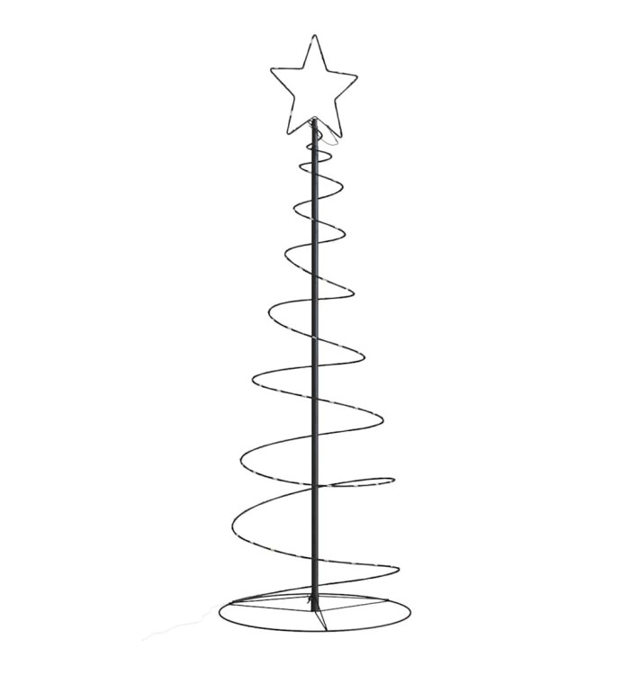 Sapin de Noël à LED 100 LED blanc chaud 150 cm | Mobilier & Déco