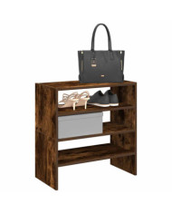 Étagères à chaussures 2 pcs empilable chêne fumé 60x30x30,5 cm | Mobilier & Déco