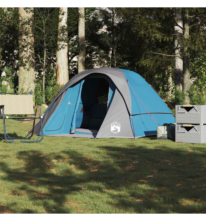 Tente de cabine familiale 6 personnes bleu imperméable | Mobilier & Déco