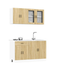 Ensemble d'armoires de cuisine 4 pcs Kalmar bois d'ingénierie | Mobilier & Déco
