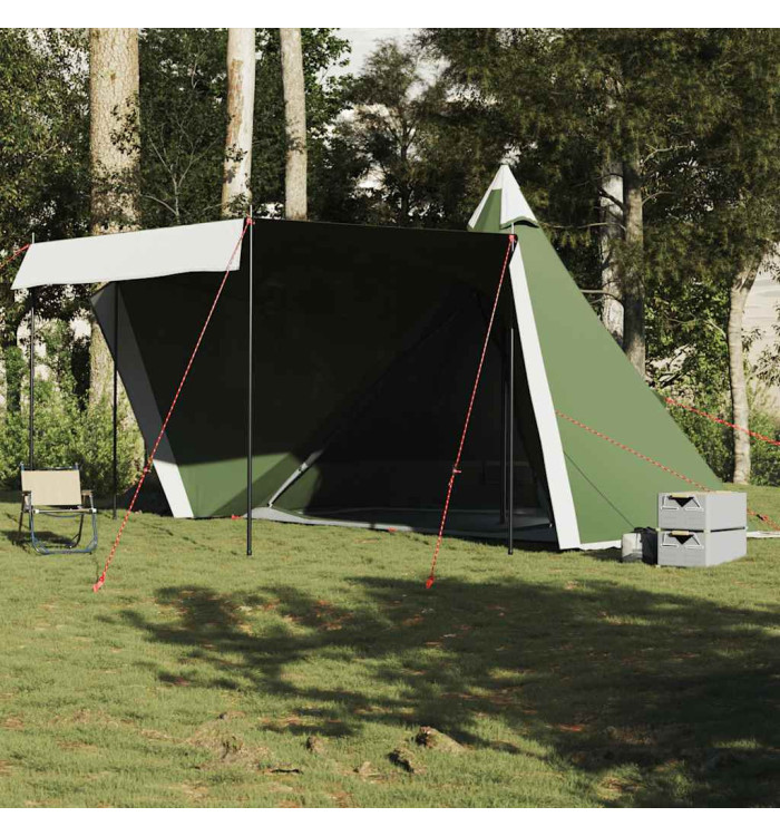 Tente familiale tipi 6 personnes vert imperméable | Mobilier & Déco