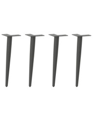 Pieds de table basse coniques 4 pièces Anthracite 30-31 cm Acier | Mobilier & Déco