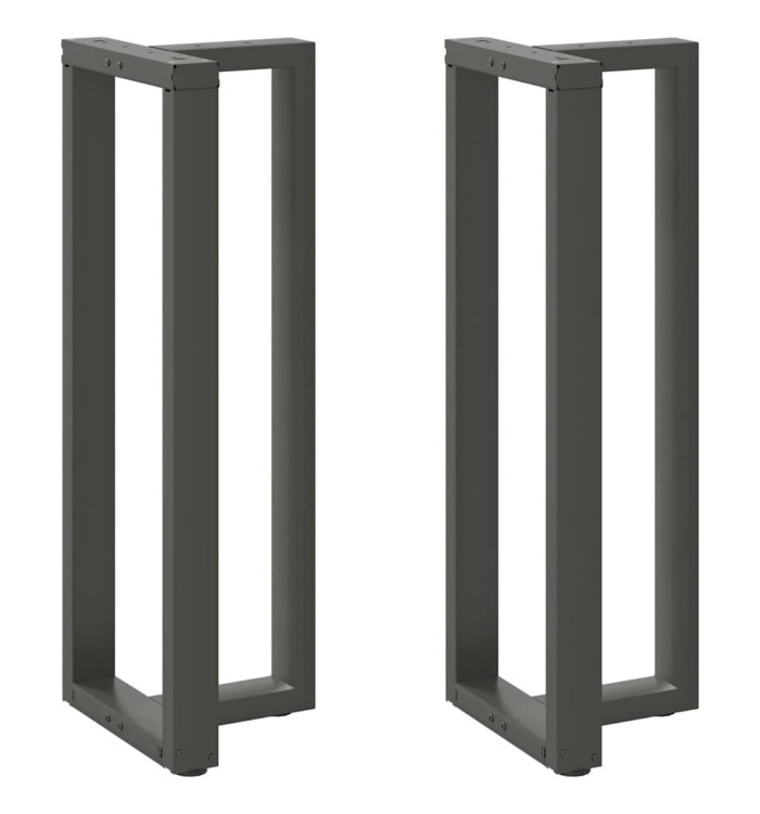 Pieds de table de bar en forme de T, 2 pièces, anthracite, 50 x 35 x (110-111) cm, acier | Mobilier & Déco