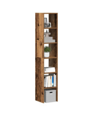 Bibliothèques 2 pcs empilable vieux bois bois d'ingénierie | Mobilier & Déco