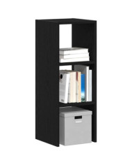 Bibliothèque empilable chêne noir 30x30x80 cm bois d'ingénierie | Mobilier & Déco