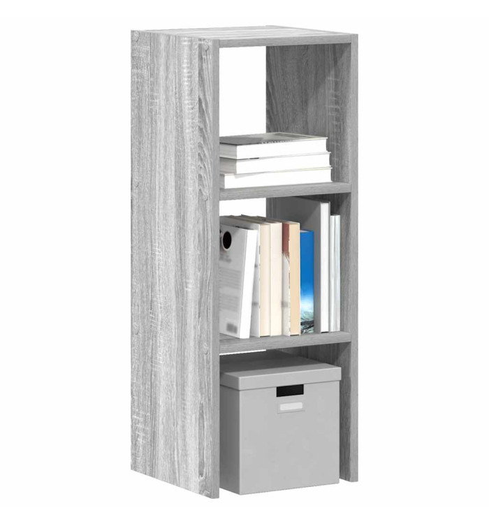 Bibliothèque empilable sonoma gris 30x30x80 cm bois ingénierie | Mobilier & Déco