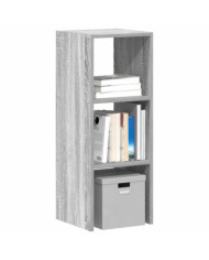 Bibliothèque empilable sonoma gris 30x30x80 cm bois ingénierie | Mobilier & Déco