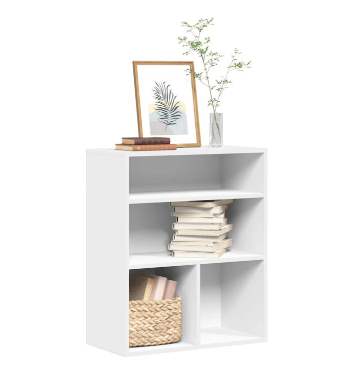 Bibliothèque blanc 60x30x71,5 cm bois d'ingénierie | Mobilier & Déco