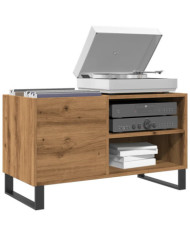 Armoire à disques chêne artisanal 84,5x38x48 cm bois ingénierie | Mobilier & Déco