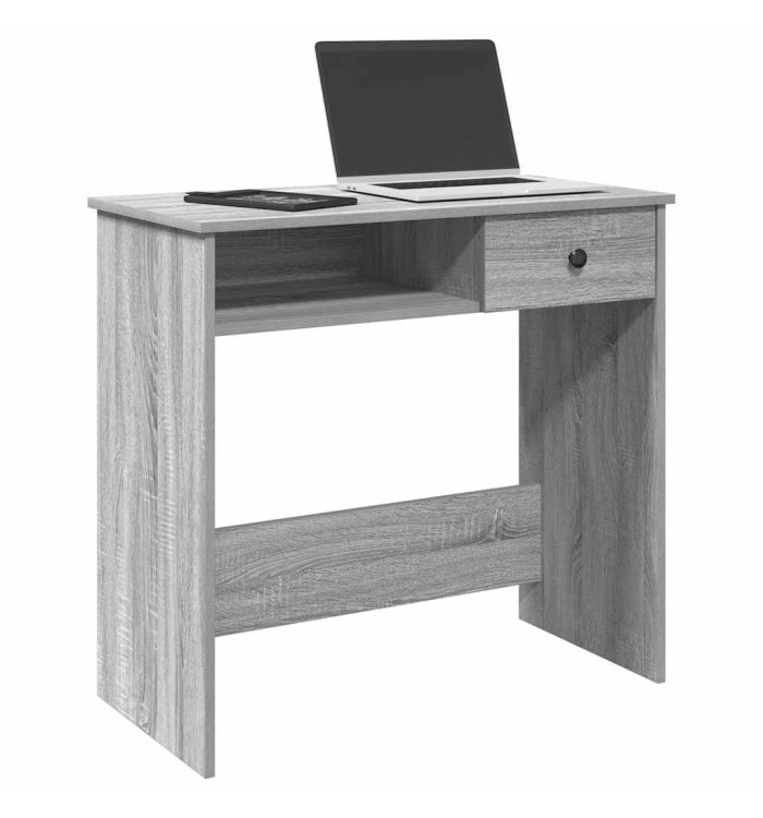 Bureau sonoma gris 80x40x75 cm bois d'ingénierie | Mobilier & Déco