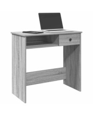 Bureau sonoma gris 80x40x75 cm bois d'ingénierie | Mobilier & Déco