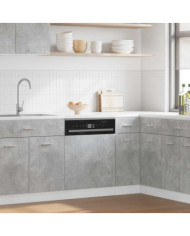 Panneau de lave-vaisselle "Lyon" gris béton 45x3x67 cm | Mobilier & Déco