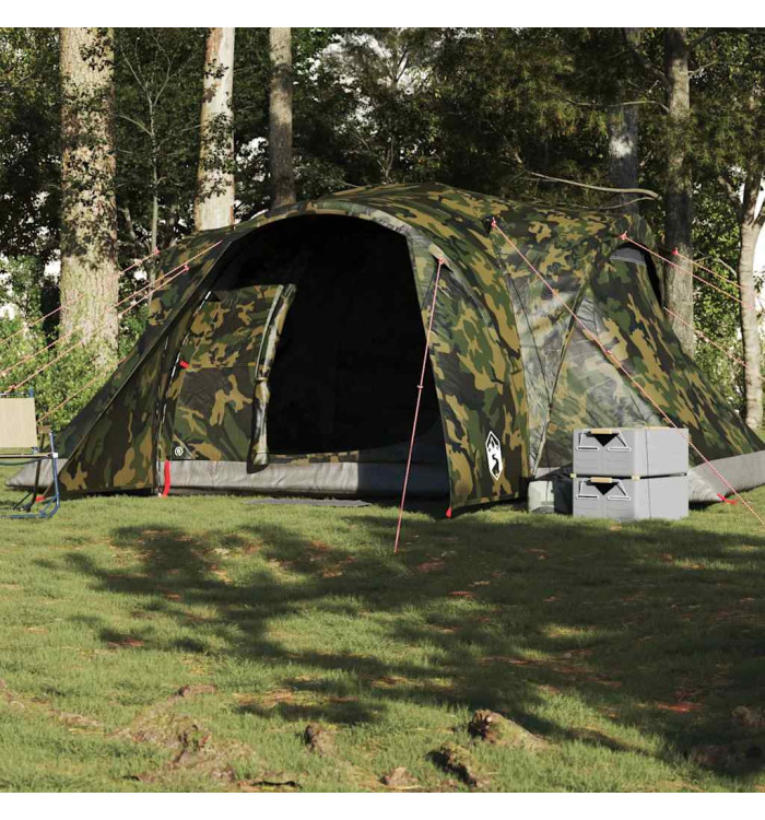Tente familiale à dôme 6 personnes camouflage imperméable | Mobilier & Déco