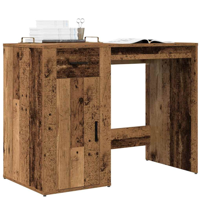 Bureau vieux bois 100x49x75 cm bois d'ingénierie | Mobilier & Déco