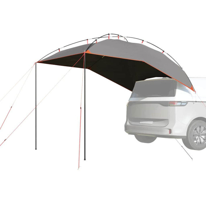 Tente de voiture gris et orange imperméable | Mobilier & Déco
