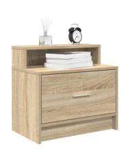 Tables de chevet avec tiroir 2 pcs chêne sonoma 51x31x47 cm | Mobilier & Déco