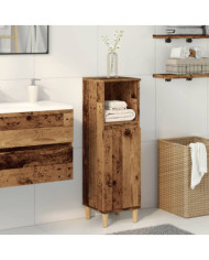Armoire de salle de bain vieux bois 30x30x100cm bois ingénierie | Mobilier & Déco