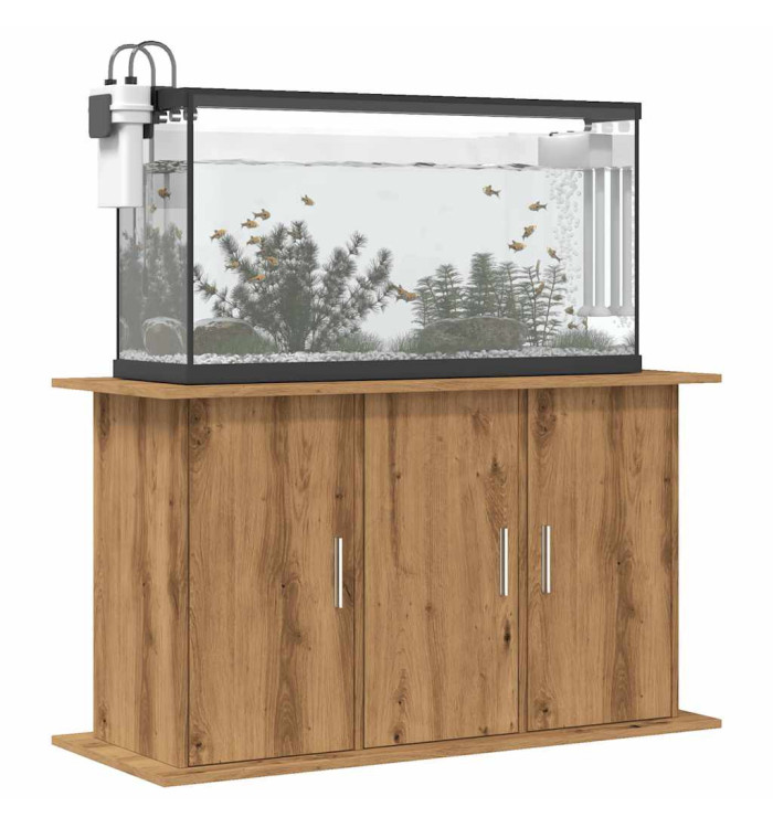 Support d'aquarium chêne artisanal 101x41x58 cm bois ingénierie | Mobilier & Déco