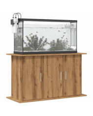 Support d'aquarium chêne artisanal 101x41x58 cm bois ingénierie | Mobilier & Déco