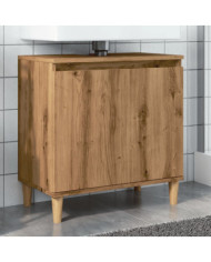 Armoire d'évier chêne artisanal 58x33x60 cm bois d'ingénierie | Mobilier & Déco
