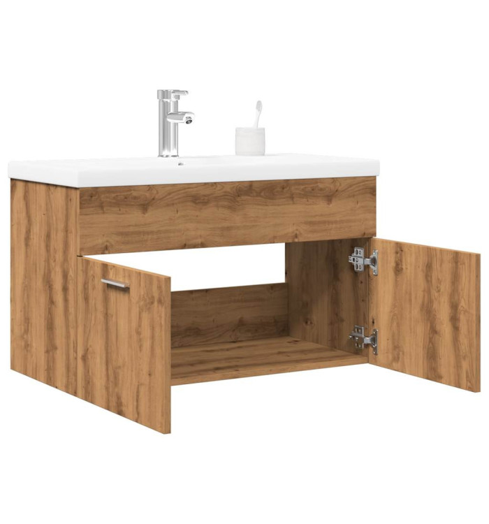 Ensemble de meubles salle de bain 2 pcs bois d'ingénierie | Mobilier & Déco