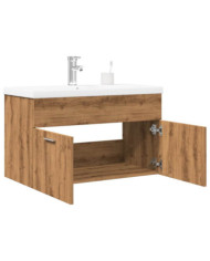 Ensemble de meubles salle de bain 2 pcs bois d'ingénierie | Mobilier & Déco