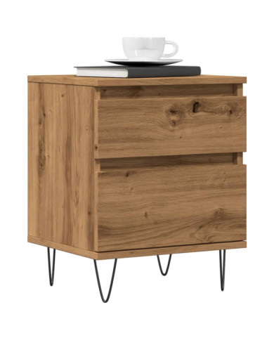 Tables de chevet 2 pcs chêne artisanal 40x35x50 cm | Mobilier & Déco