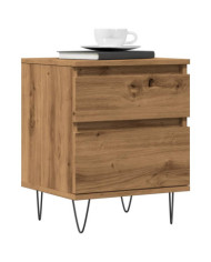 Tables de chevet 2 pcs chêne artisanal 40x35x50 cm | Mobilier & Déco