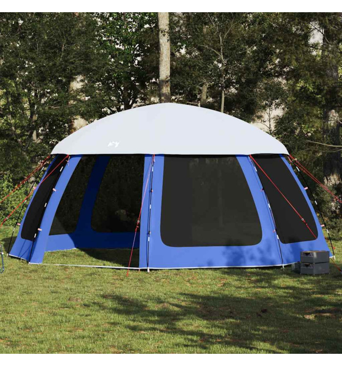Tente de piscine moustiquaire amovible parois maille bleu azur | Mobilier & Déco