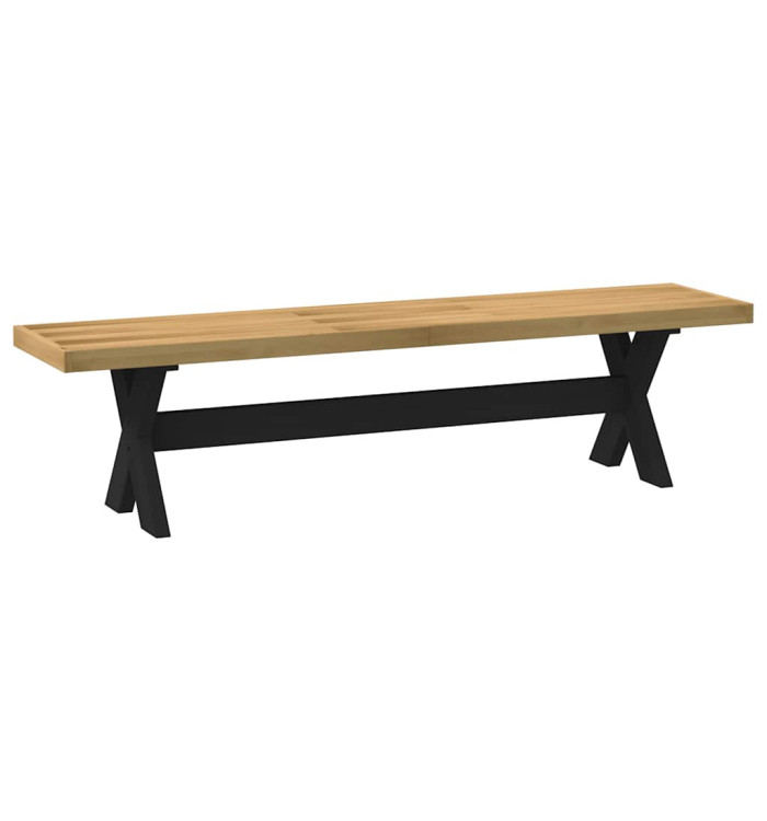Banc à manger NOAIN pieds en forme de X 180x40x45 cm massif pin | Mobilier & Déco