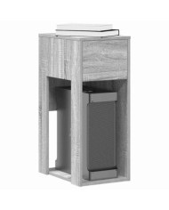 Support de tour d'ordinateur et tiroir sonoma gris 30x44x74 cm | Mobilier & Déco