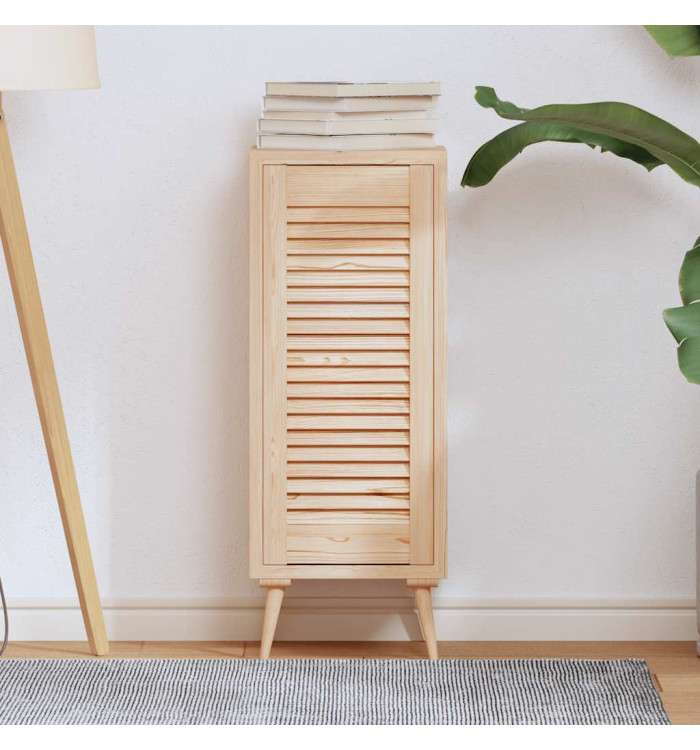Porte d'armoire à persiennes 69x29,5 cm bois de pin massif | Mobilier & Déco