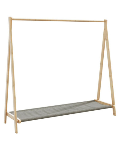 Porte-vêtement avec étagères 106x34x102 cm bambou | Mobilier & Déco