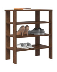 Étagère à chaussures chêne marron 61x32x70 cm bois d'ingénierie | Mobilier & Déco