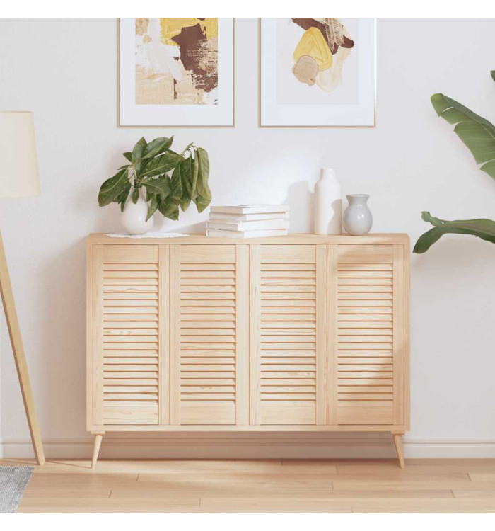 Portes d'armoire à persiennes 4pcs 69x29,5cm bois de pin massif | Mobilier & Déco