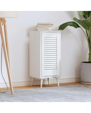 Porte d'armoire à persiennes blanc 61,5x29,5 cm | Mobilier & Déco