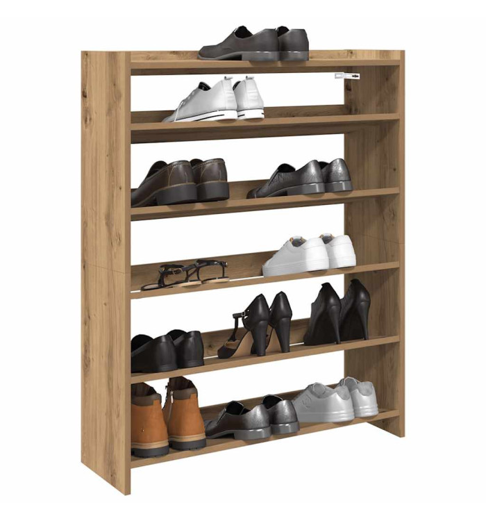 Étagère à chaussures chêne artisanal bois d'ingénierie | Mobilier & Déco