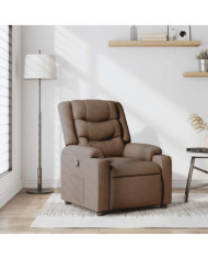 Fauteuil inclinable Marron Tissu | Mobilier & Déco