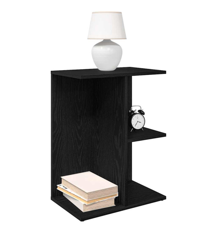 Table de chevet chêne noir 46,5x29x61 cm bois d’ingénierie | Mobilier & Déco