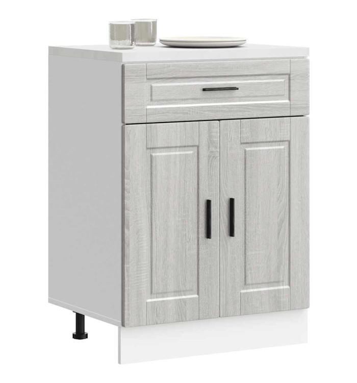 Armoire de cuisine Porto sonoma gris bois d'ingénierie | Mobilier & Déco