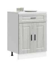 Armoire de cuisine Porto sonoma gris bois d'ingénierie | Mobilier & Déco