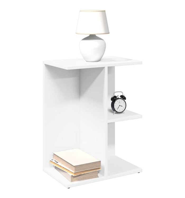Table de chevet blanc 46,5x29x61 cm bois d’ingénierie | Mobilier & Déco