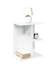Table de chevet blanc 46,5x29x61 cm bois d’ingénierie | Mobilier & Déco