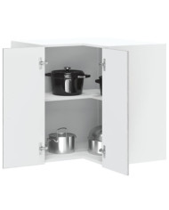 Armoire murale d'angle de cuisine Kalmar sonoma gris | Mobilier & Déco