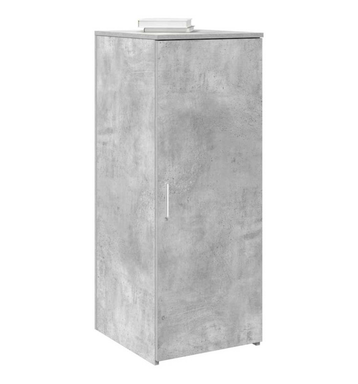 Armoire de rangement gris béton 40x45x103,5cm bois d'ingénierie | Mobilier & Déco