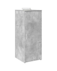 Armoire de rangement gris béton 40x45x103,5cm bois d'ingénierie | Mobilier & Déco