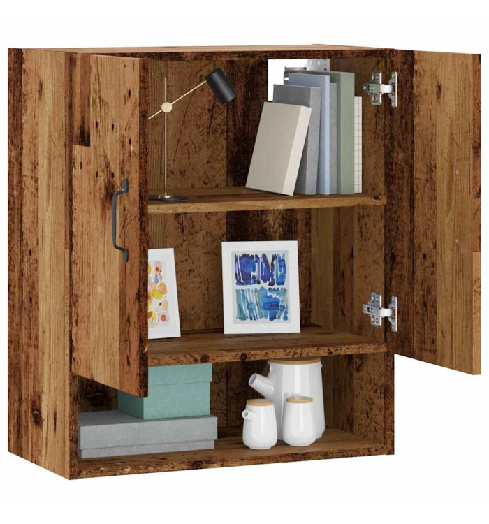 Armoire murale vieux bois 60x31x70 cm bois d'ingénierie | Mobilier & Déco