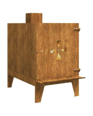 Réchaud de camping 35x50x60 cm acier corten | Mobilier & Déco