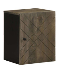Armoire de salle de bain murale 38x33x48cm bois massif manguier | Mobilier & Déco